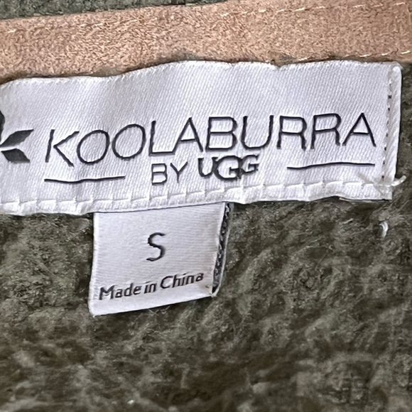 Kookaburra By Ugg Green 1/4 Zip Warm Pullover Jacket Sz Small - Picture 5 of 5